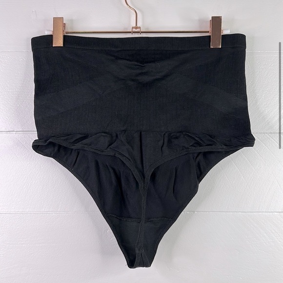 BLANQI Black Maternity Pregnancy Seamless Over Belly Support Thong Size XXL - Picture 9 of 10